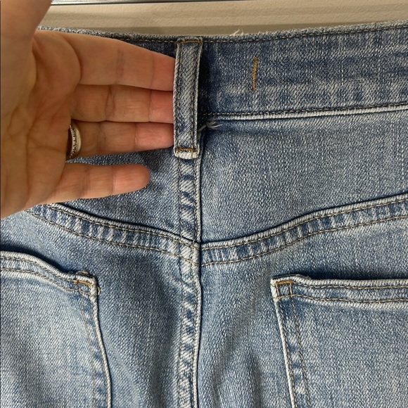 FREE PEOPLE Wide Leg High Rise Cropped Button-Fly Jeans Size 30 - Picture 12 of 14